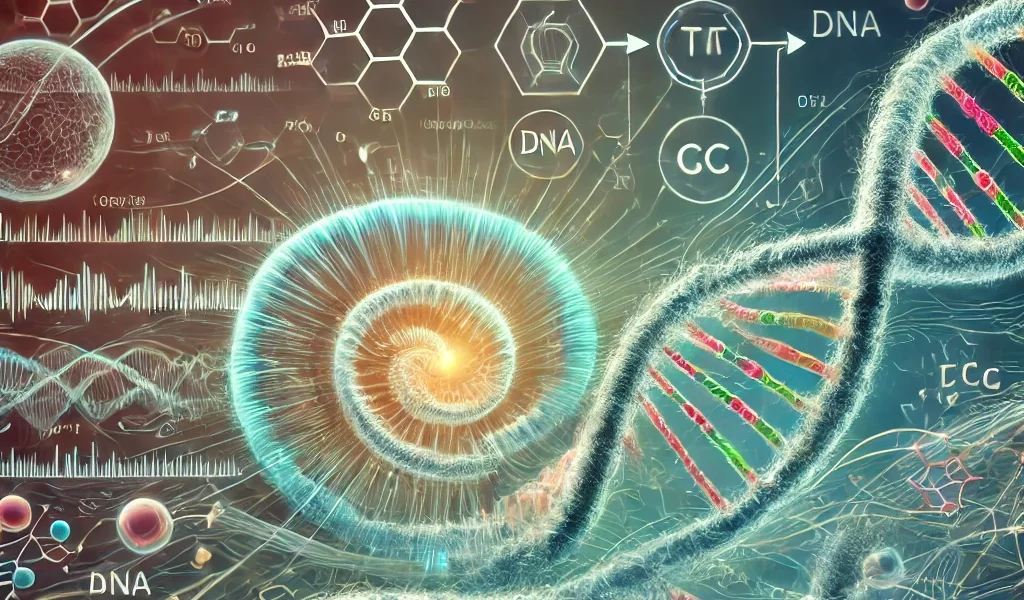Importancia del ADN en el flujo de información genética.